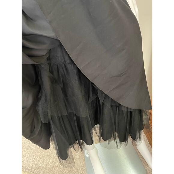 Max & Cleo, Black Cocktail Party Dress, Size 10, Stretch and Layers of Tulle - Picture 6 of 8